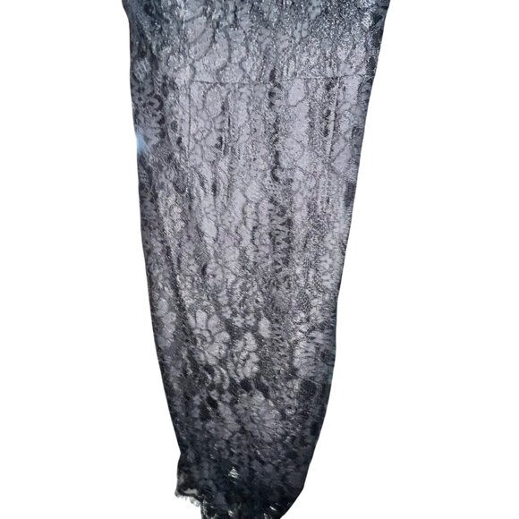 Lulus Black Lace Halter Midi Dress With Open Back & Adjustable Straps By Lulus S - Picture 3 of 8
